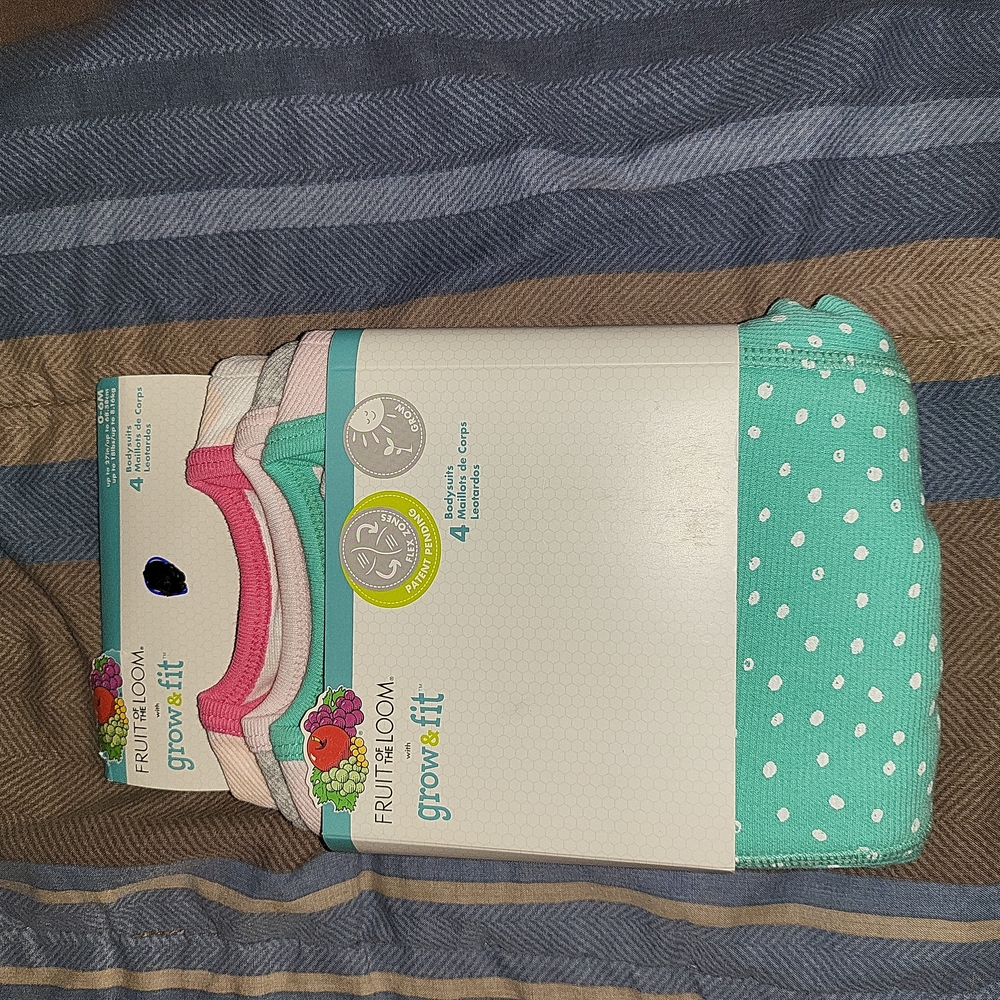 Fruit of the Loom  Grow & Fit Bodysuits